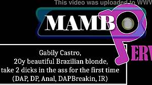 gabily castro brazilian blonde first time double anal bbc dap