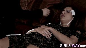 Damn! Busty Lez Babes Lick Tattooed Pussy Wild!