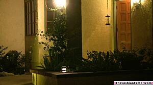 😍 busty milf licks petite stepdaughter's hairy virgin pussy... scissoring gets wild!! 👅💦