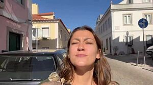 Damiana's Wild Brazilian Ass Flashing Adventure Across Europe Begins