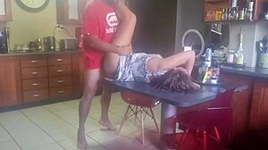 Brother-In-Law Has Me Moaning Loud On Kitchen Table