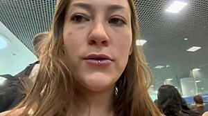 Damiana's Wild Brazilian Ass Flashing Adventure Across Europe Begins