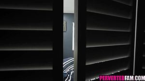 my horny stepmom blows my monster cock