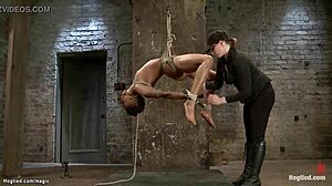 Ebony lesbian gets spanked hard then strapon pounded 😈🔥