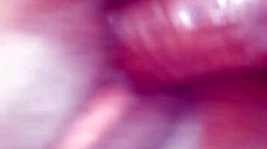 black girlfriend's small tits bounce on thick cock