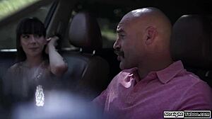 Heartbroken guy ravages stepsons petite small tits gf anally outdoors