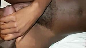 Hairy Pussy Takes Intense Ebony Cock Pounding Creampie
