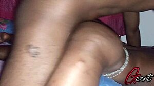 Nigerian amateur couple fucks slow with emotional music