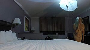 Skinny doll faces tough deepthroat challenges in casting interview