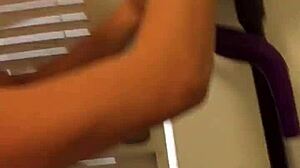 petite pussy takes bbc creampie in laundry quickie