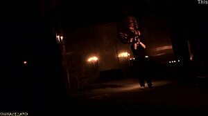 skinny teen slave leashed whipped outdoors for master