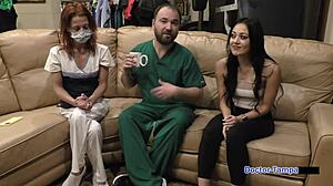 dr tampa's procedure on blaire celeste's pierced pussy backstage 😏🔥