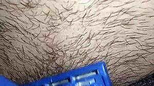 Curious wife milf teases her fat pussy solo