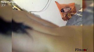 Papi likes this or prefers movie? Painful anal pounding she adjusts alone