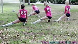 hot teen sluts suck monster cocks at wild reality party!