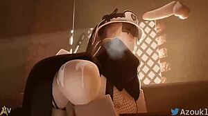 roblox egirl rams huge cock deep ass while sucking hard game fuck