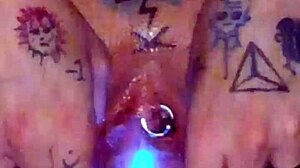 i'm stretching my piss hole so good now watch my wet pussy squirt big natural tits glow!