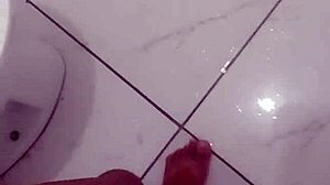 Young Brazilian Hottie Jerks Monster Cock in Bathroom Solo Day 3