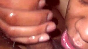 Tasha's throat craves daddy's monster BBC