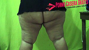 mature latina with huge fat ass dances naked homemade style