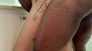 went downstairs for ifood and neighbor calls me over to fuck right there