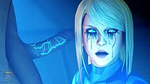 Zero Suit Samus Aran phazon birthday monster facefuck