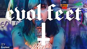 Lesbian femdom strapon dildo pounds ass while foot tickling and toe sucking intensify