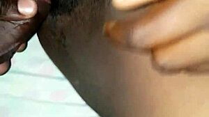 Hairy Pussy Takes Intense Ebony Cock Pounding Creampie