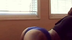 Damn, ebony maid grinds big ass to bust your nut!