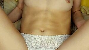 wanna see her in lingerie fuck pink dildo closeup?