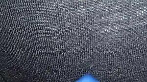 Curious wife milf teases her fat pussy solo