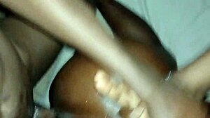 POV: I rip clothes off ebony slut for deep bbc creampie pounding!