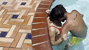 flaca horny 18 year old horny skinny teen fucking amateur in water outdoors