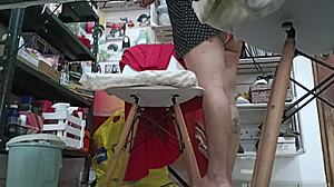 voyeur spies curvy mexican cuñada at homework