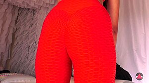 whoa, she massaged me with cum dripping from her yoga pussy! 💦😲