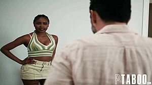 Tommy Pistol Peeps Stepdaughter Destiny Mira Undressing Into Taboo Hardcore Sex