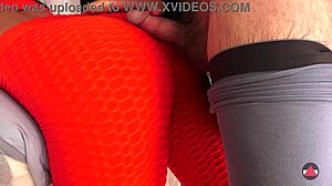 whoa, she massaged me with cum dripping from her yoga pussy! 💦😲