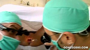 gynecologists probe pussy speculum fingering gonzo2000 close-up exam