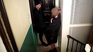 Neighbor Stairs Blowjob
