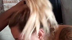 blonde slut tattoos crave homemade deepthroat cock to throat bottom