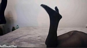 Miley Grey's Sexy Nylon Legs Obsession