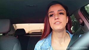 rideshare driver catches passenger jerking off backseat!