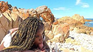 I LICK sugardaddy's CUM off his COCK after beach hike ride