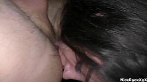 tiny teen's narrow pussy stretched first time on big cock