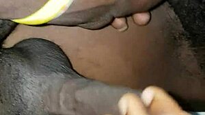 Hairy Pussy Takes Intense Ebony Cock Pounding Creampie