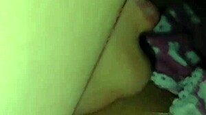 stepsister's juicy puffy pussy tempts my tongue for wet lick