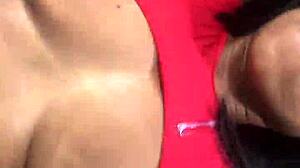 fresh ebony milf endures italian machine's interracial pussy pounding pov cumshot climax