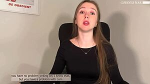 taste rejection... ruined orgasm in glass cei humiliation goddess commands!!