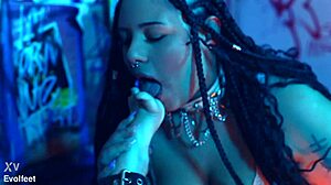 Lesbian femdom strapon dildo pounds ass while foot tickling and toe sucking intensify