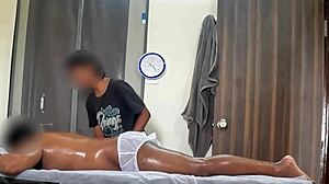 happy ending handjob massage builds to explosive cum